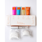 Rehaussement en tubes souples (lotions colorées ou blanches) : précision, volume et rapidité.